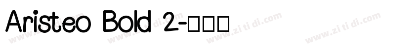 Aristeo Bold 2字体转换